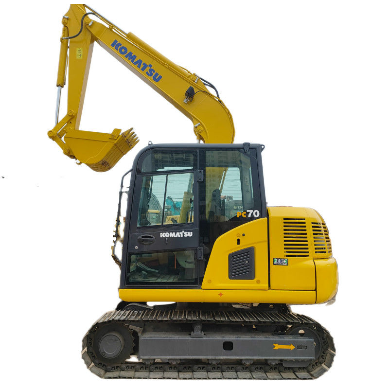 PC70 Komatsu ব্যবহৃত মিনি এক্সকাভেটর 6.5 টন মিনি ক্রলার এক্সকাভেটর কৃষি