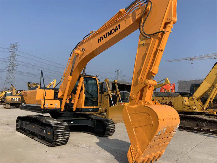 কোরিয়ায় তৈরি 220lc-9s ব্যবহৃত হুন্ডাই এক্সকাভেটর 22 টন ক্রলার এক্সকাভেটর