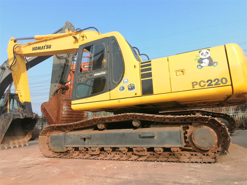 Komatsu Pc220 ব্যবহৃত Komatsu খনন যন্ত্র 22 টন জাপান অরিজিন ছোট ক্রলার এক্সকাভেটর