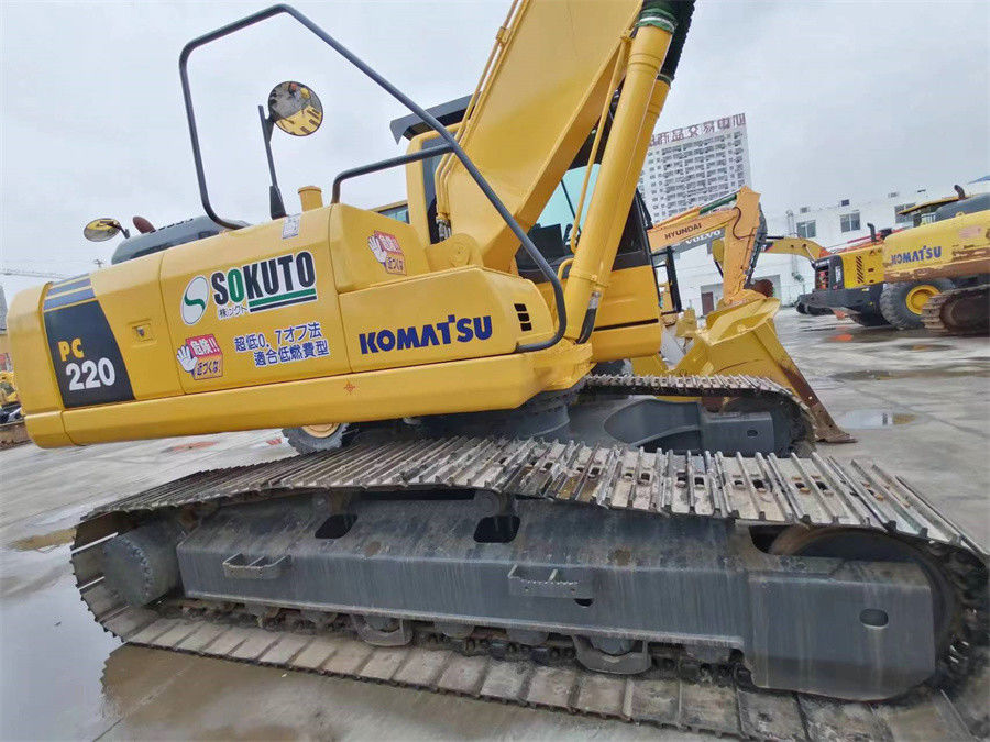 Komatsu Pc220 ব্যবহৃত Komatsu খনন যন্ত্র 22 টন জাপান অরিজিন ছোট ক্রলার এক্সকাভেটর