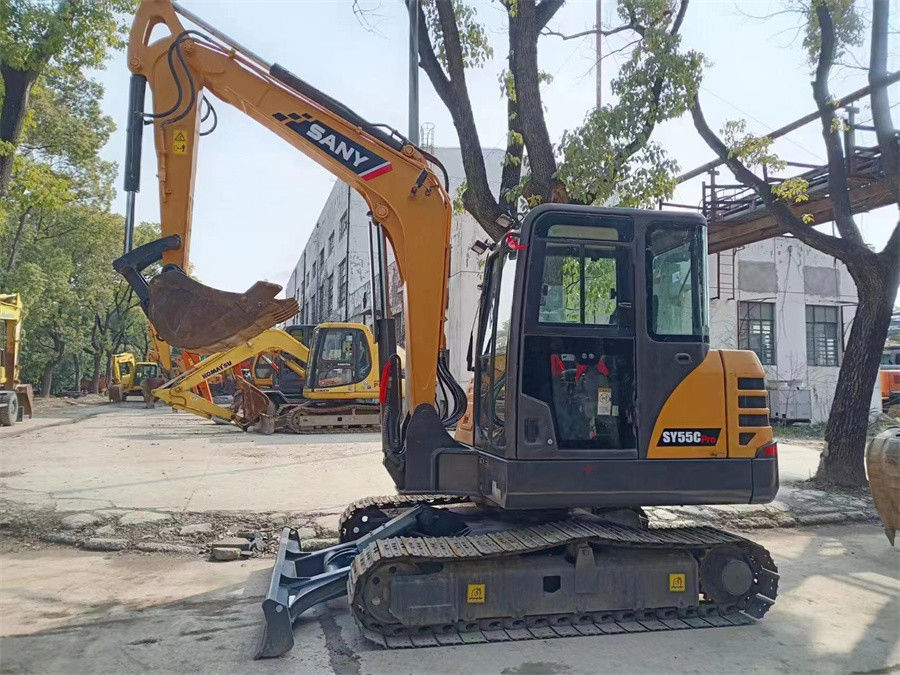 SY55C ব্যবহৃত Sany Excavator SANY SY75C মিডি এক্সকাভেটর মিনি খননকারী খননকারী