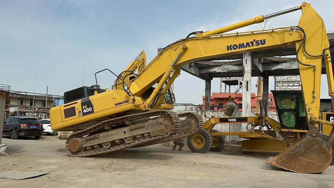 40 টন ব্যবহৃত Komatsu খননকারী হাইড্রোলিক ক্রলার বড় Komatsu PC400 8 এক্সকাভেটর