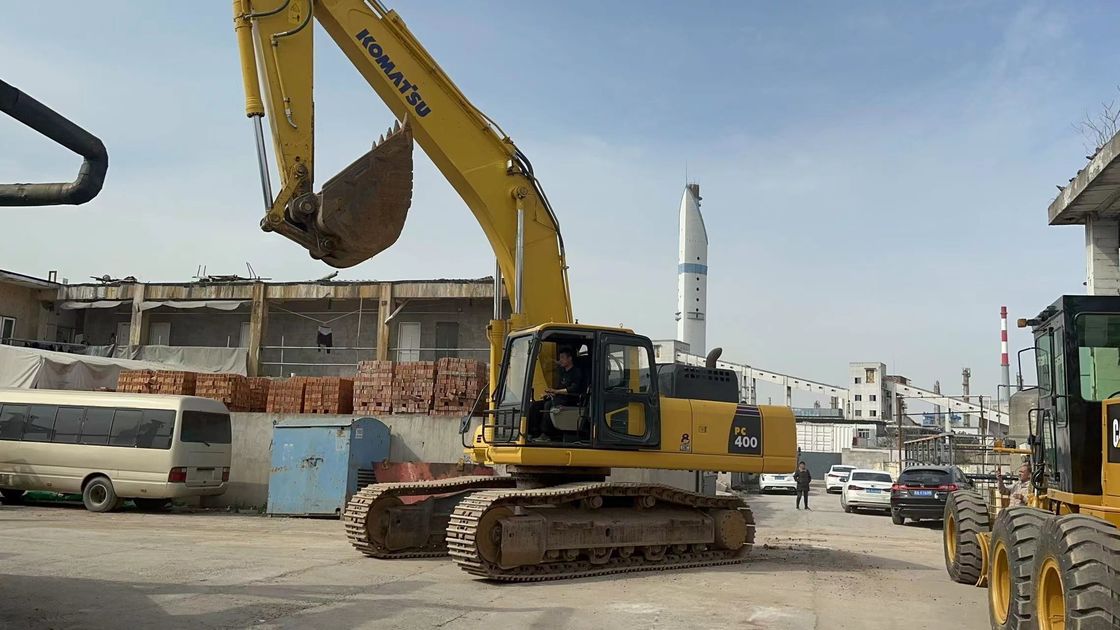 40 টন ব্যবহৃত Komatsu খননকারী হাইড্রোলিক ক্রলার বড় Komatsu PC400 8 এক্সকাভেটর