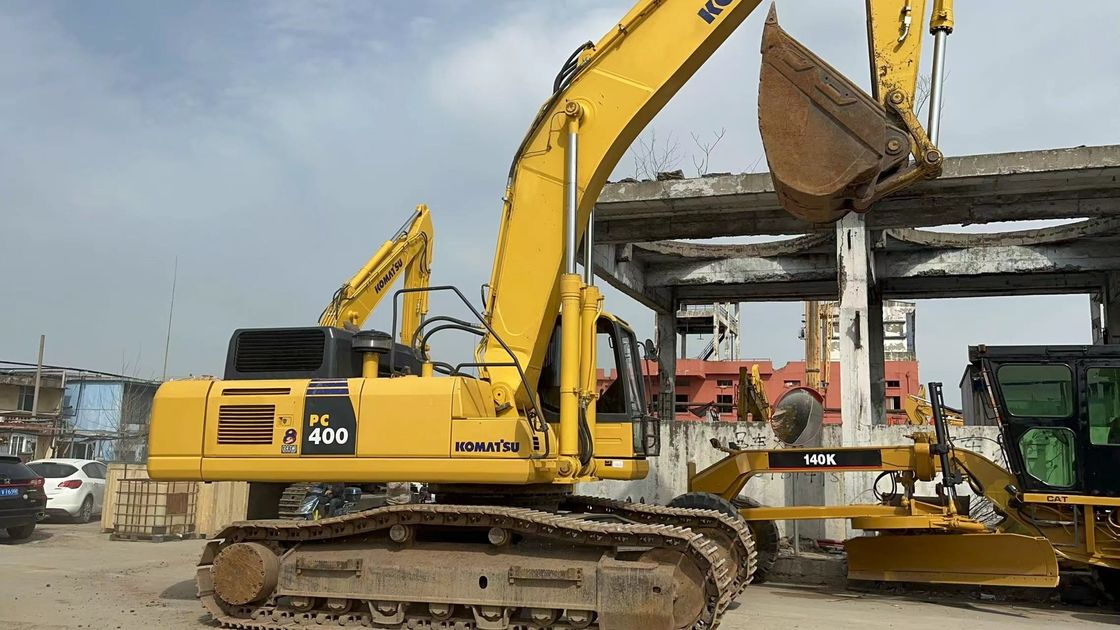 40 টন ব্যবহৃত Komatsu খননকারী হাইড্রোলিক ক্রলার বড় Komatsu PC400 8 এক্সকাভেটর