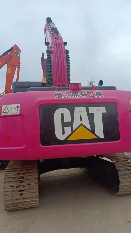 ক্রলার ব্যবহৃত CAT 320D এক্সকাভেটরস আর্থ মুভিং মেশিনারি পিঙ্ক ক্যাটারপিলার 320 320C 320D