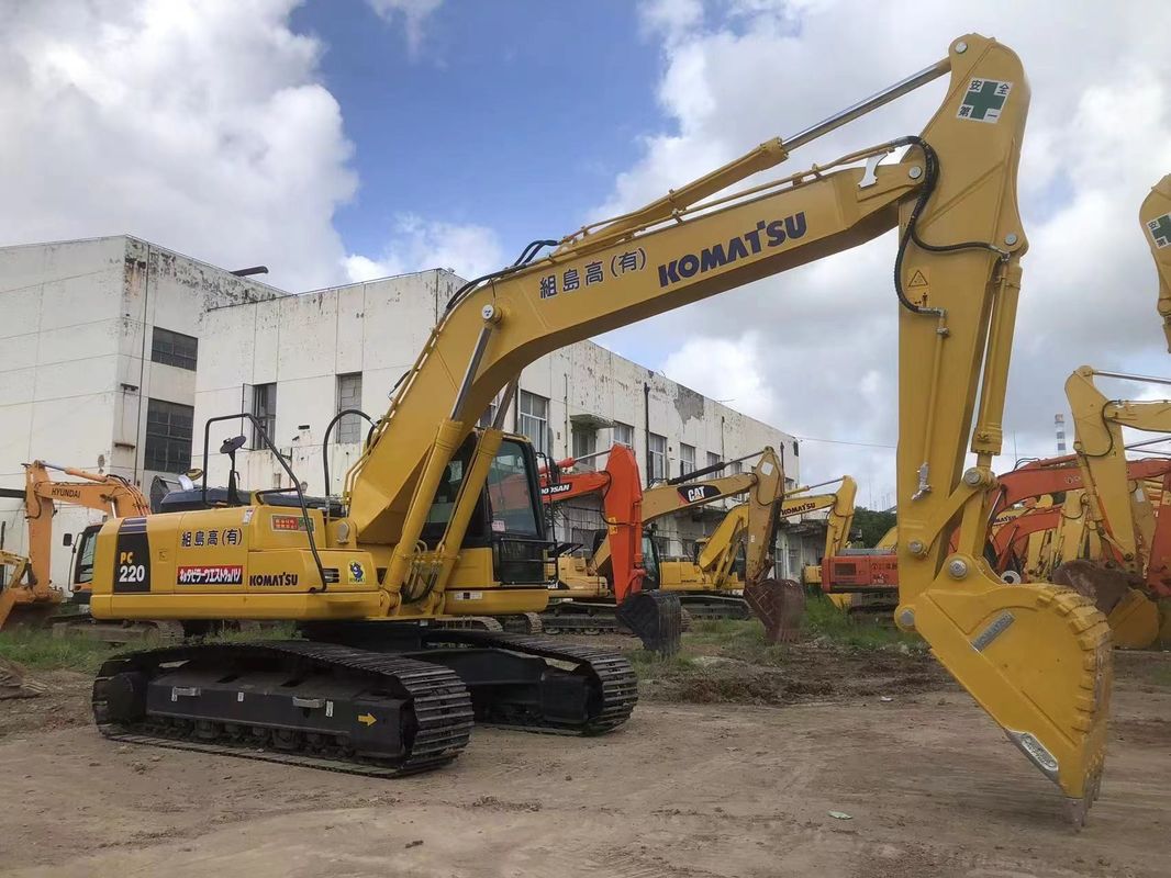 ব্যবহৃত Komatsu PC220-8 এক্সকাভেটর 22 টন সেকেন্ড হ্যান্ড এক্সকাভেটর Komatsu PC220