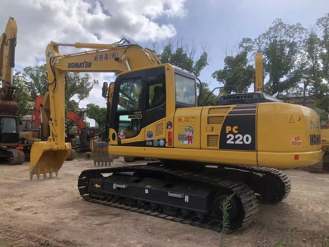 ব্যবহৃত Komatsu PC220-8 এক্সকাভেটর 22 টন সেকেন্ড হ্যান্ড এক্সকাভেটর Komatsu PC220