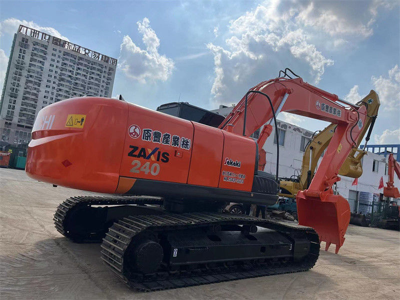 ব্যবহৃত হিটাচি ZX240 Excavator মূল ব্যবহৃত জাপান Diggers 24 টন মাঝারি Excavator
