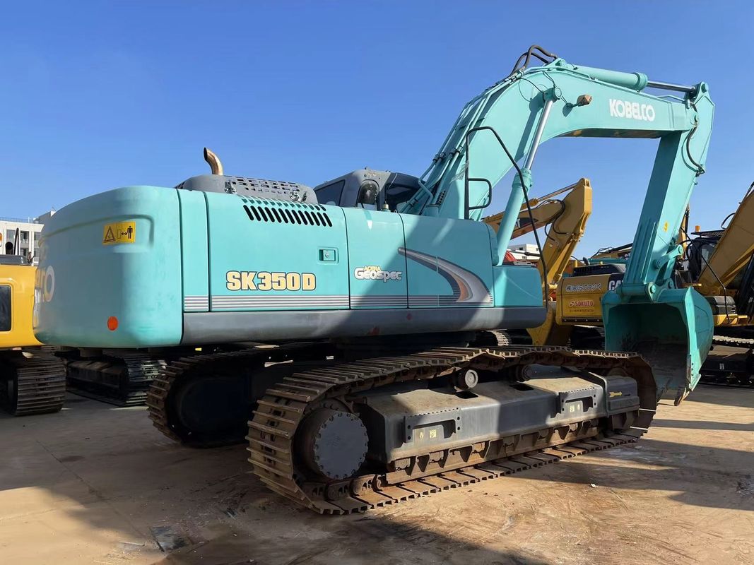 ব্যবহৃত 35 টন বড় কোবেলকো এক্সক্যাভেটর SK350LC-8 পরিষ্কার ব্যবহৃত এক্সক্যাভেটর স্টক ইন