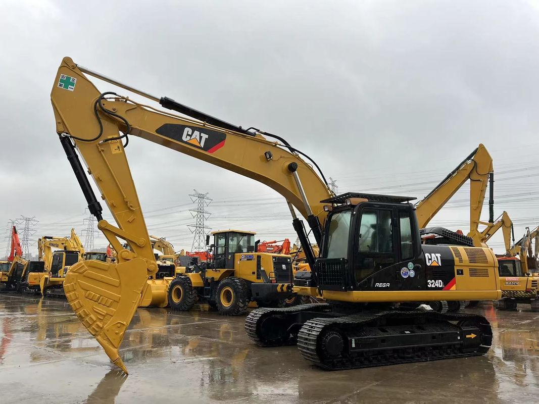 Heavy Duty Used CAT 324DL ক্রলার এক্সক্যাভেটর Caterpillar Breaker Hammer Line শক্তিশালী ইঞ্জিন