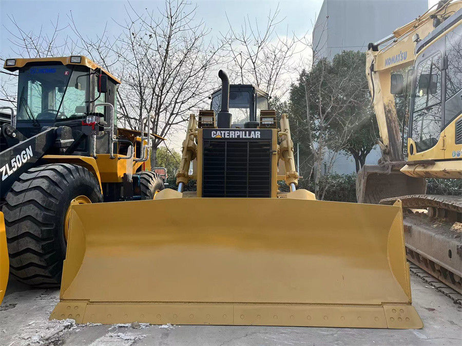 ব্যবহৃত CAT Caterpillar D7G ক্রলার ট্র্যাক্টর বুলডোজার ব্লেড এবং রিপার সহ ভাল অবস্থায়