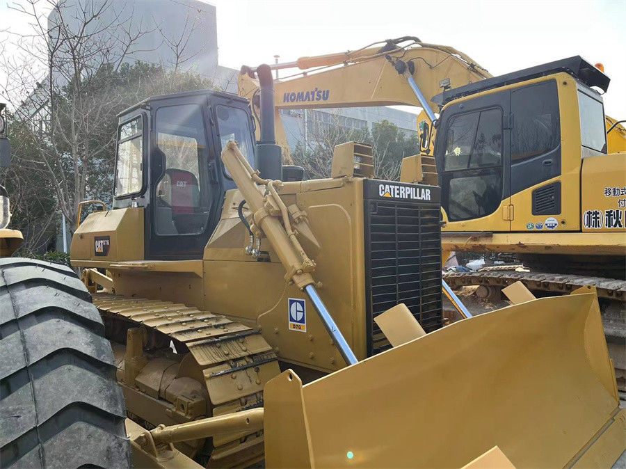 ব্যবহৃত CAT Caterpillar D7G ক্রলার ট্র্যাক্টর বুলডোজার ব্লেড এবং রিপার সহ ভাল অবস্থায়