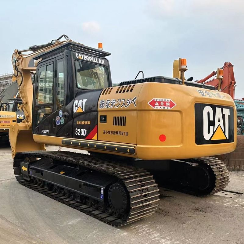 ব্যবহৃত Caterpillar 323DL হাইড্রোলিক ক্রলার এক্সক্যাভেটর ওজন 23 টন CAT C6.6 ইঞ্জিন