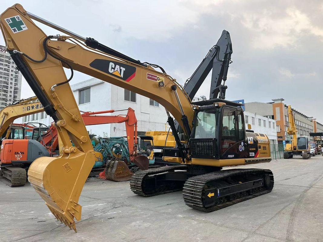 ব্যবহৃত Caterpillar 323DL হাইড্রোলিক ক্রলার এক্সক্যাভেটর ওজন 23 টন CAT C6.6 ইঞ্জিন