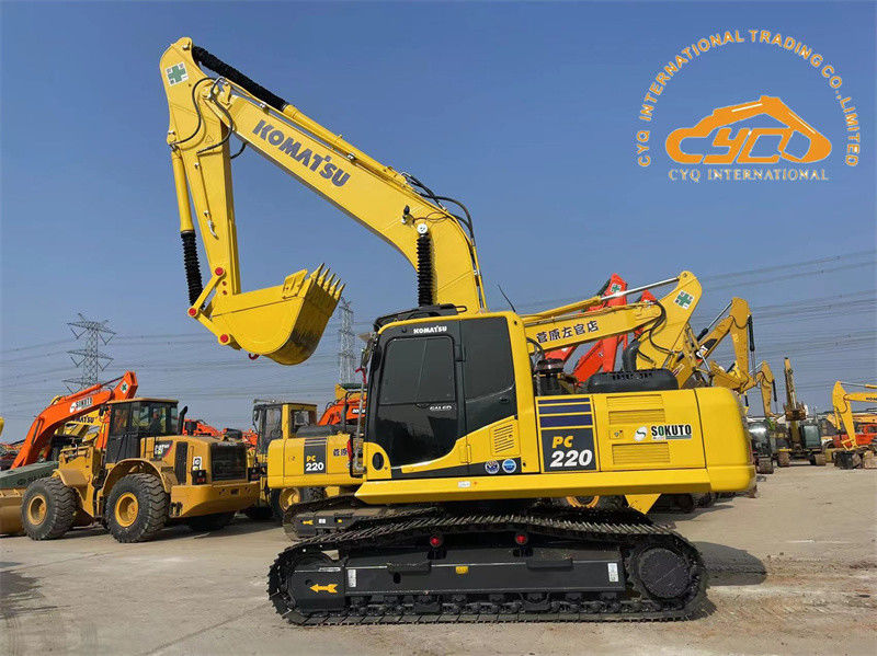 চমৎকার অবস্থা ব্যবহৃত জাপান Excavator Komatsu PC220-8 ক্রলার Excavator PC200 PC220