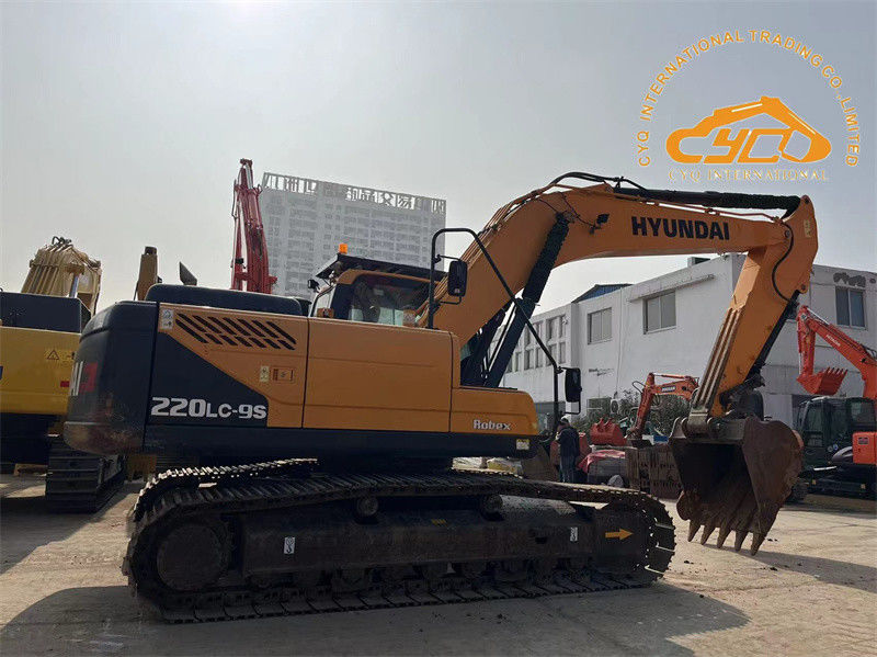 অরিজিনাল পেইন্ট ইউজড হুন্ডাই 220LC-9S এক্সক্যাভেটর 22 টন সেকেন্ড হ্যান্ড হুন্ডাই 220 ডিগার