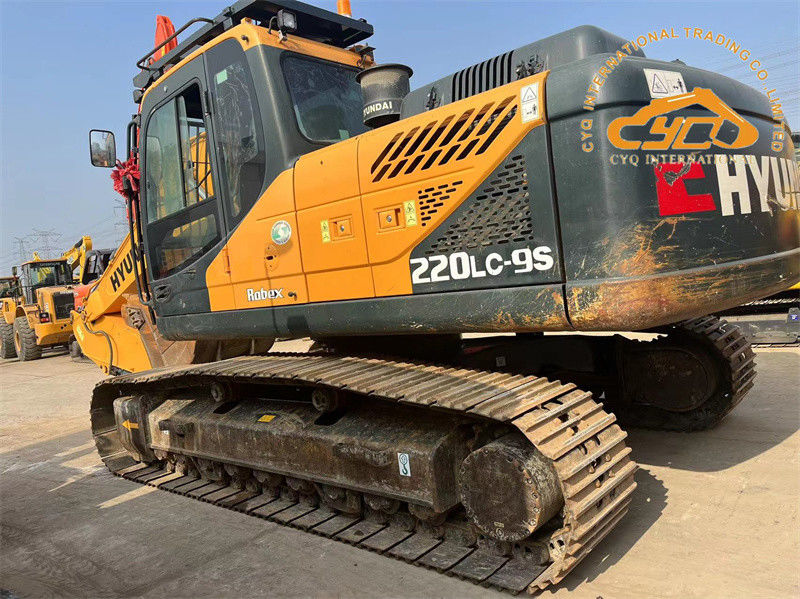 অরিজিনাল পেইন্ট ইউজড হুন্ডাই 220LC-9S এক্সক্যাভেটর 22 টন সেকেন্ড হ্যান্ড হুন্ডাই 220 ডিগার