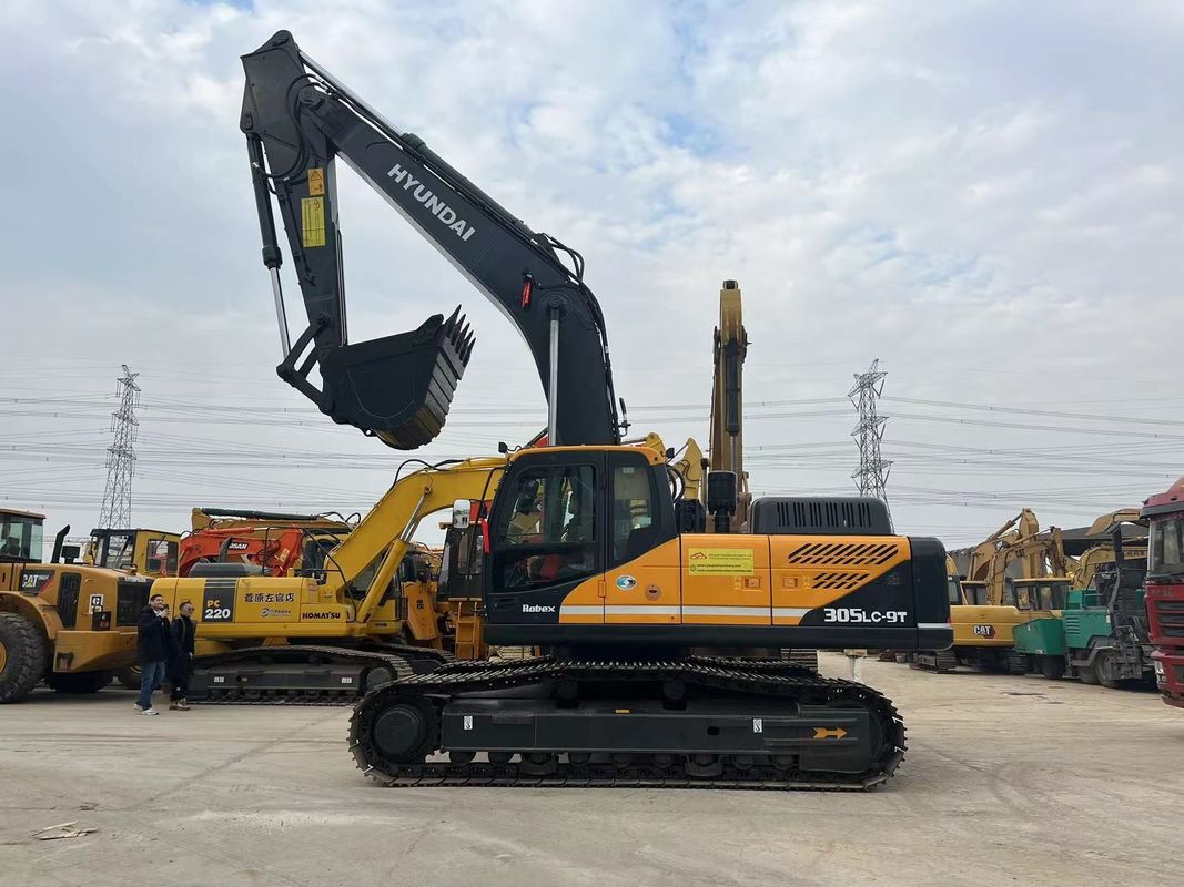 Doosan Hyundai 305lc-9t ব্যবহৃত বড় খননকারক 30 টন ব্যবহৃত বড় খননকারক Hyundai