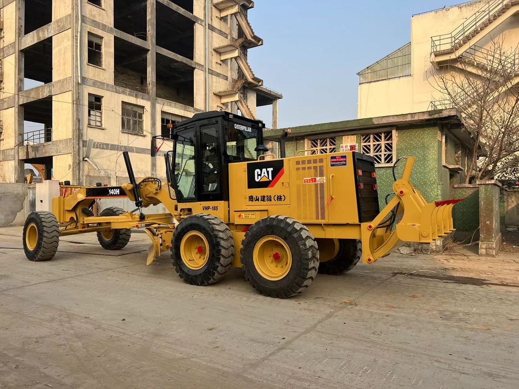 140H ব্যবহৃত Caterpillar মোটর গ্রেডার ভাল অবস্থায় সেকেন্ড হ্যান্ড বিড়াল 140 মোটর গ্রেডার