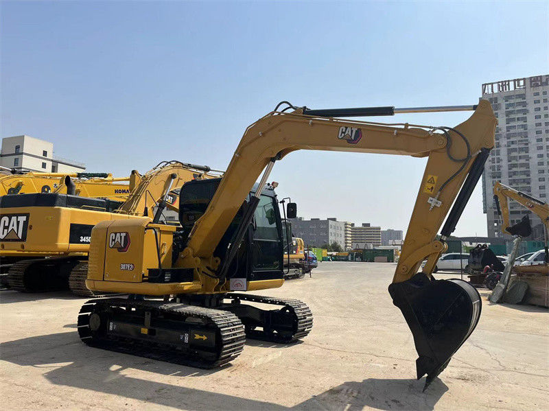 7 টন ব্যবহৃত ক্যাট মিনি এক্সক্যাভেটর 307E2 Caterpillar 305 306 307 ক্রলার এক্সক্যাভেটর