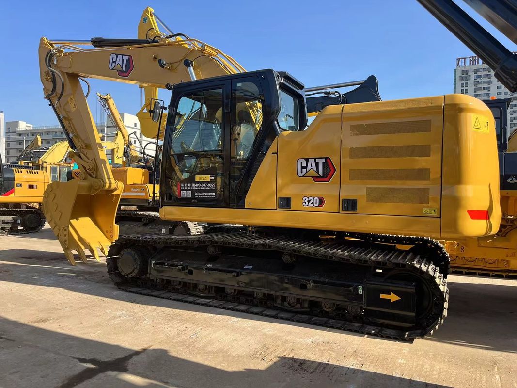 ছয় সিলিন্ডার মূল Cat 320 Excavator With Cat C7.1 Engine মাঝারি আকারের Cat Excavator