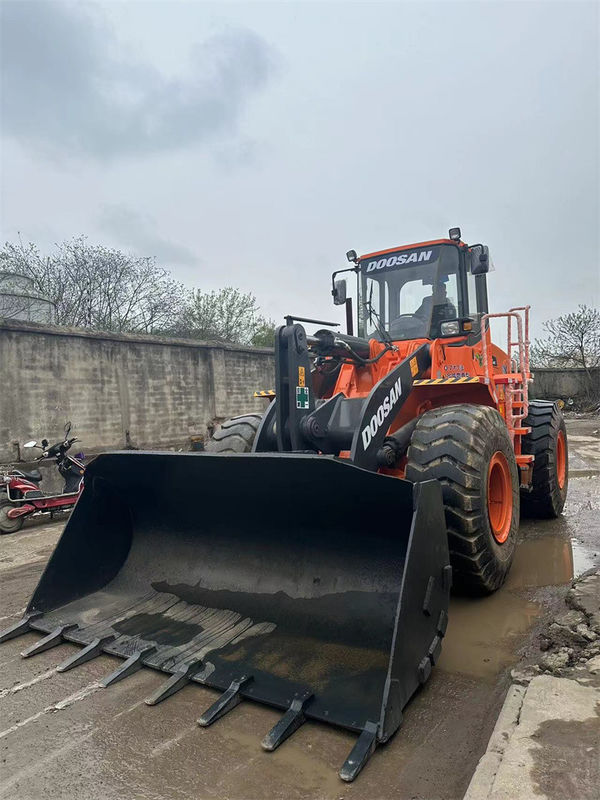 মূল ব্যবহৃত Doosan DL503-9C চাকা লোডার Doosan DL503 ব্যবহৃত সামনের শেষ লোডার