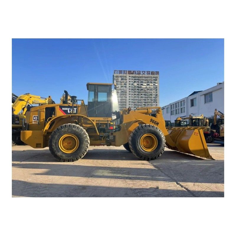 ব্যবহৃত CAT 966H হুইল লোডার Caterpillar CAT 966 শক্তিশালী ডিজেল ইঞ্জিনের সাথে সামনের লোডার