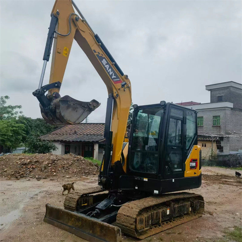 চীন Sany SY60C প্রো ব্যবহৃত খননকারী দ্বিতীয় হাত 6 টন Sany sy60 মিনি খননকারী