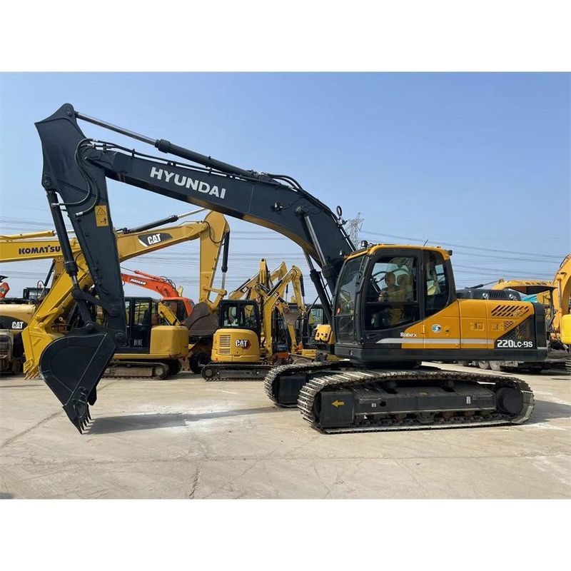 ভারী দায়িত্ব Digger Hyundai R220 9S সামগ্রিক মাত্রা 9.55m*2.99m*3.08m