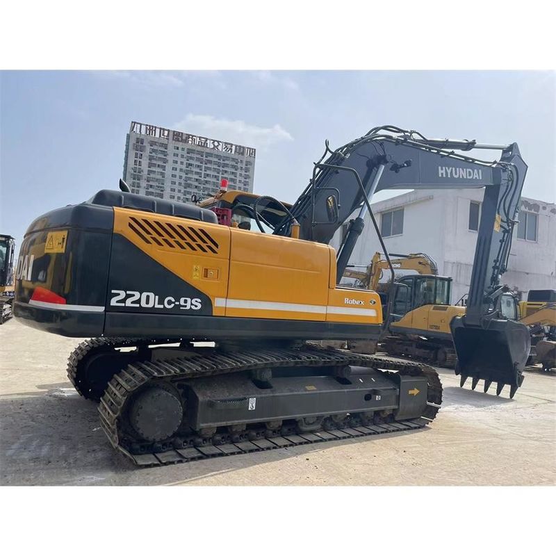 ভারী দায়িত্ব Digger Hyundai R220 9S সামগ্রিক মাত্রা 9.55m*2.99m*3.08m