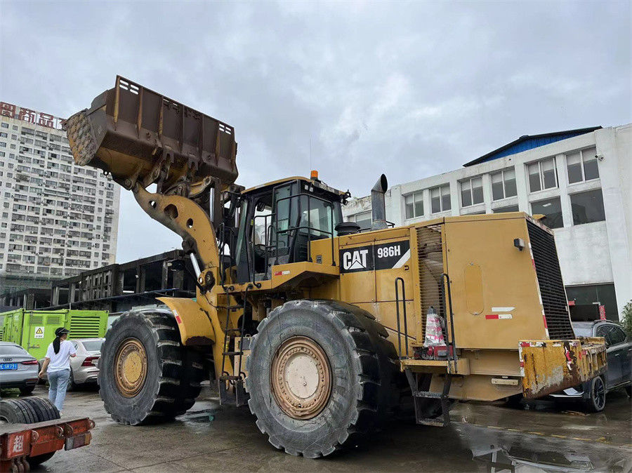 মূল রঙ CAT 986H সামনের চাকা লোডার শক্তিশালী ইঞ্জিন C15