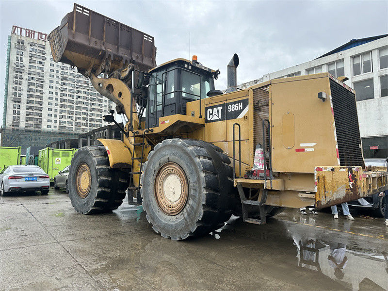 মূল ব্যবহৃত CAT 986H হুইল লোডার Caterpillar CAT 986 বড় ফ্রন্ট এন্ড লোডার