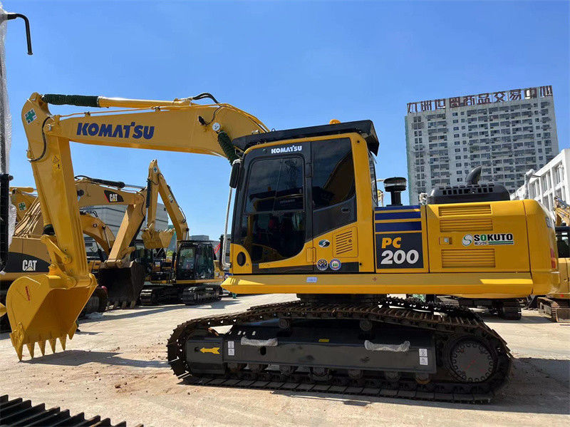 সস্তা 20 টন ব্যবহৃত জাপান খননকারী Komatsu PC200-8 ক্রলার খননকারী PC200 PC220