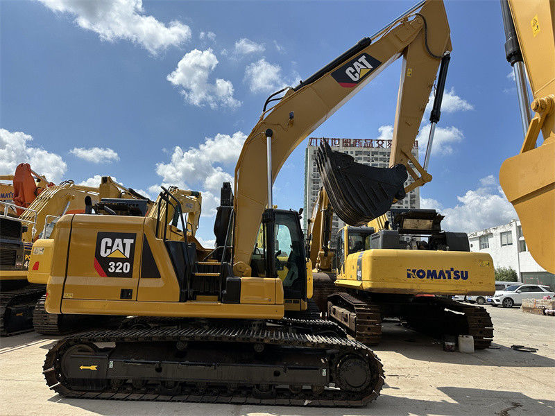 ব্যবহৃত CAT 320 Excavator 6 সিলিন্ডার C7.1 ইঞ্জিন সেকেন্ড হ্যান্ড Caterpillar 320 digger