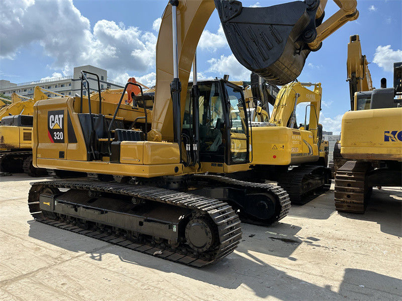 ব্যবহৃত CAT 320 Excavator 6 সিলিন্ডার C7.1 ইঞ্জিন সেকেন্ড হ্যান্ড Caterpillar 320 digger