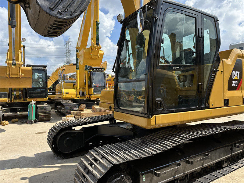 ব্যবহৃত CAT 320 Excavator 6 সিলিন্ডার C7.1 ইঞ্জিন সেকেন্ড হ্যান্ড Caterpillar 320 digger