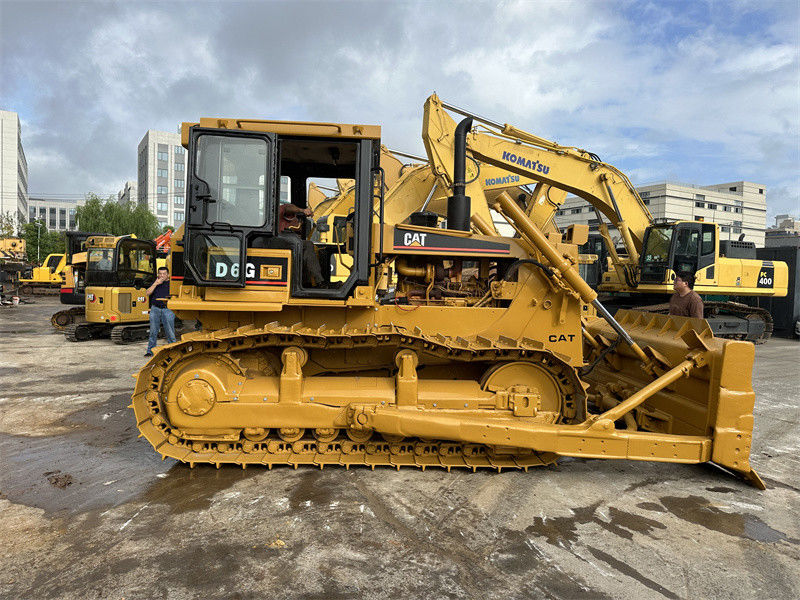 পুনরায় আঁকা ব্যবহৃত CAT D6G বুলডোজার ব্যবহৃত Caterpillar D3C D5B D6 Dozer ভাল অবস্থায়
