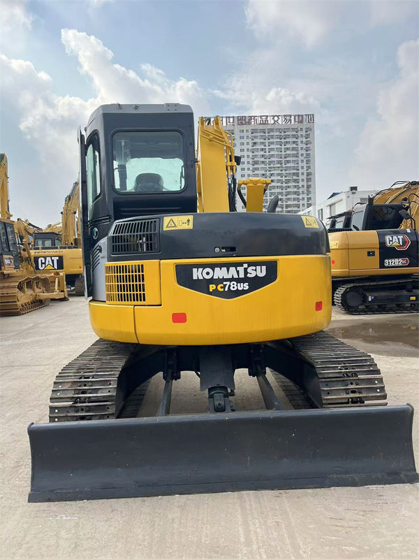 7.8 টন জাপান ব্যবহৃত Komatsu PC78us ক্রলার এক্সক্যাভার PC78US-6 মিনি ডিগার
