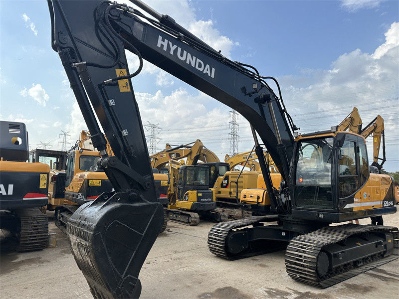 ২২ টন কোরিয়া ব্যবহৃত হুন্ডাই R220LC-9S Excavator হুন্ডাই 220 ক্রলার ডিগার