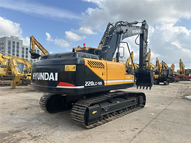 ২২ টন কোরিয়া ব্যবহৃত হুন্ডাই R220LC-9S Excavator হুন্ডাই 220 ক্রলার ডিগার