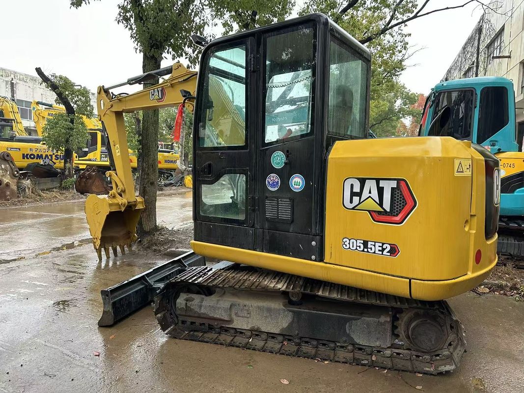 5.5 টন ব্যবহৃত CAT 305.5E Caterpillar 305.5 মিনি ক্রলার এক্সক্যাভার