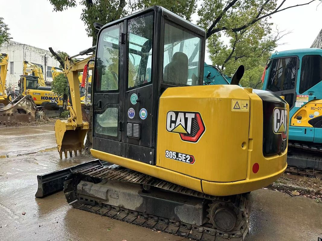 5.5 টন ব্যবহৃত CAT 305.5E Caterpillar 305.5 মিনি ক্রলার এক্সক্যাভার