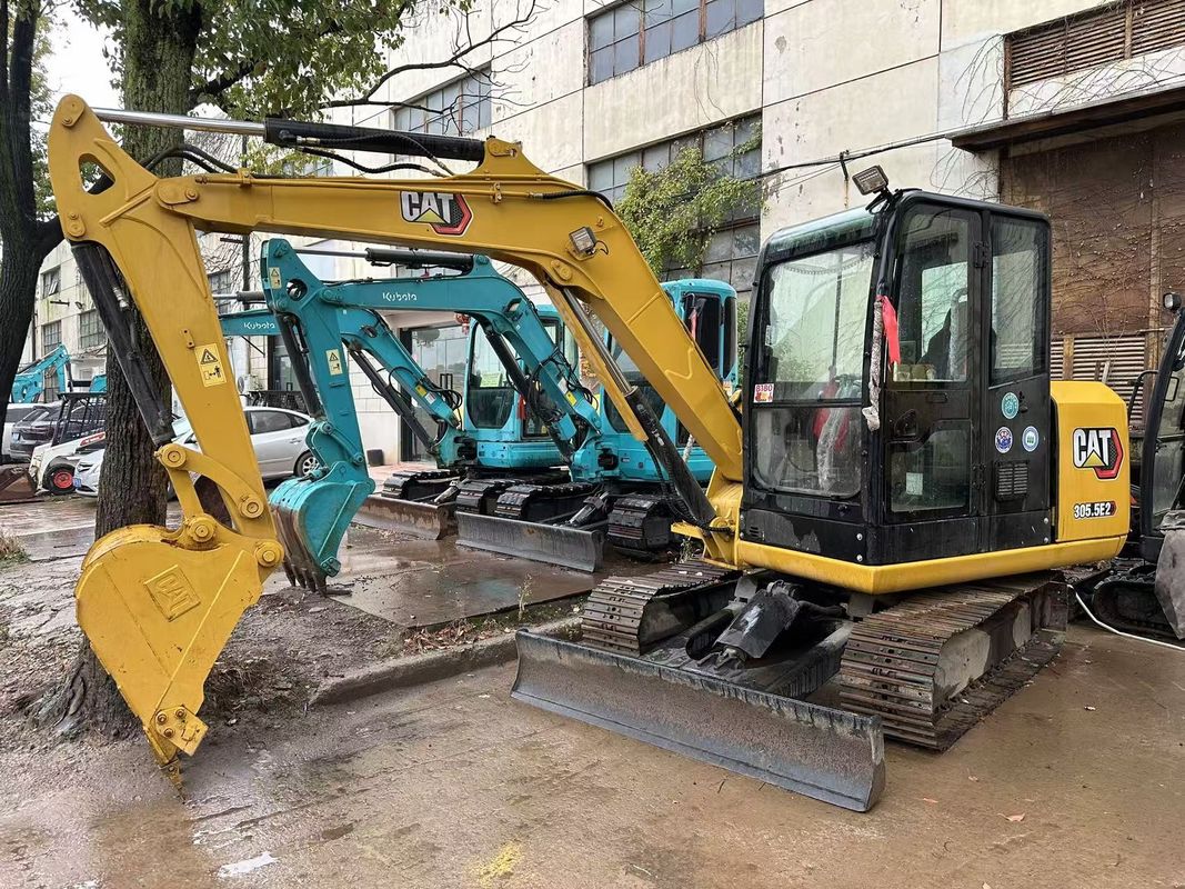 5.5 টন ব্যবহৃত CAT 305.5E Caterpillar 305.5 মিনি ক্রলার এক্সক্যাভার