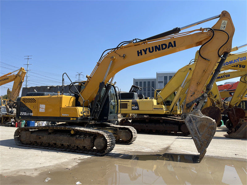 মূল পেইন্ট কোরিয়া ব্যবহৃত হুন্ডাই R220LC-9S Excavator হুন্ডাই 220 ক্রলার ডিগার