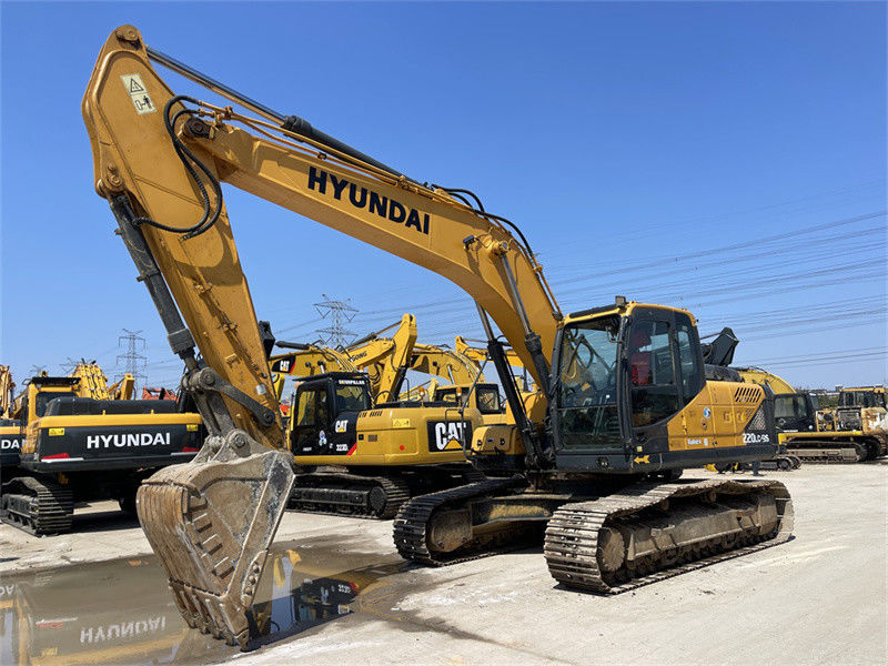 মূল পেইন্ট কোরিয়া ব্যবহৃত হুন্ডাই R220LC-9S Excavator হুন্ডাই 220 ক্রলার ডিগার