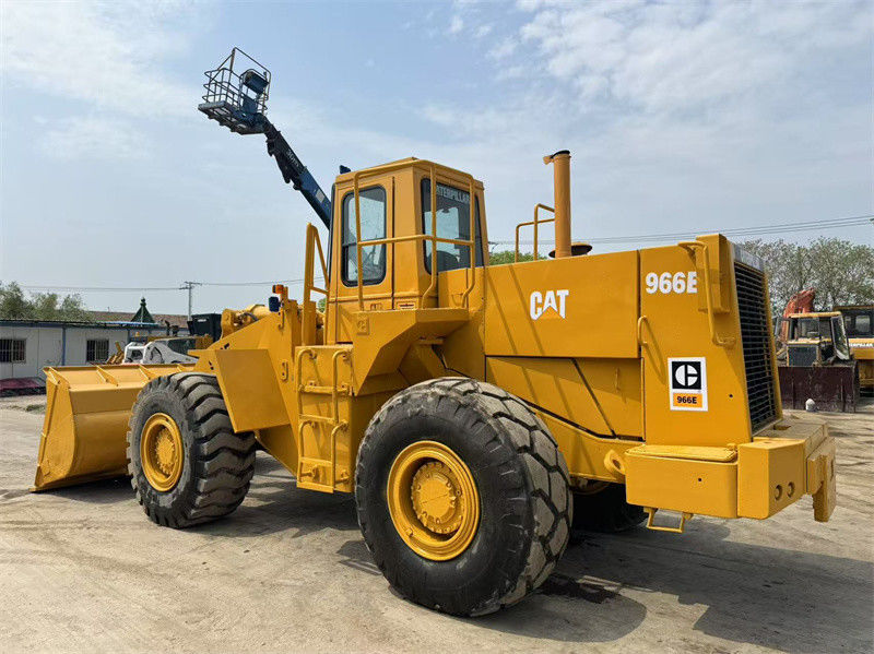 মূল ব্যবহৃত CAT 966E হুইল লোডার Caterpillar CAT 966 ফ্রন্ট লোডার শিপিংয়ের জন্য প্রস্তুত