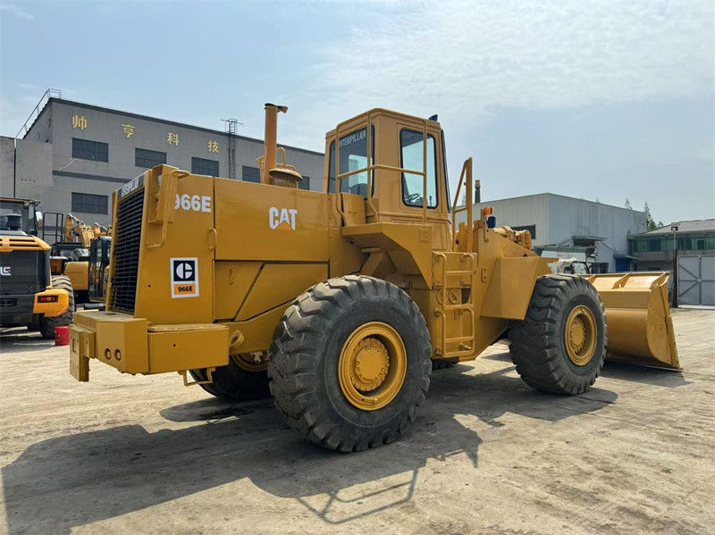 মূল ব্যবহৃত CAT 966E হুইল লোডার Caterpillar CAT 966 ফ্রন্ট লোডার শিপিংয়ের জন্য প্রস্তুত