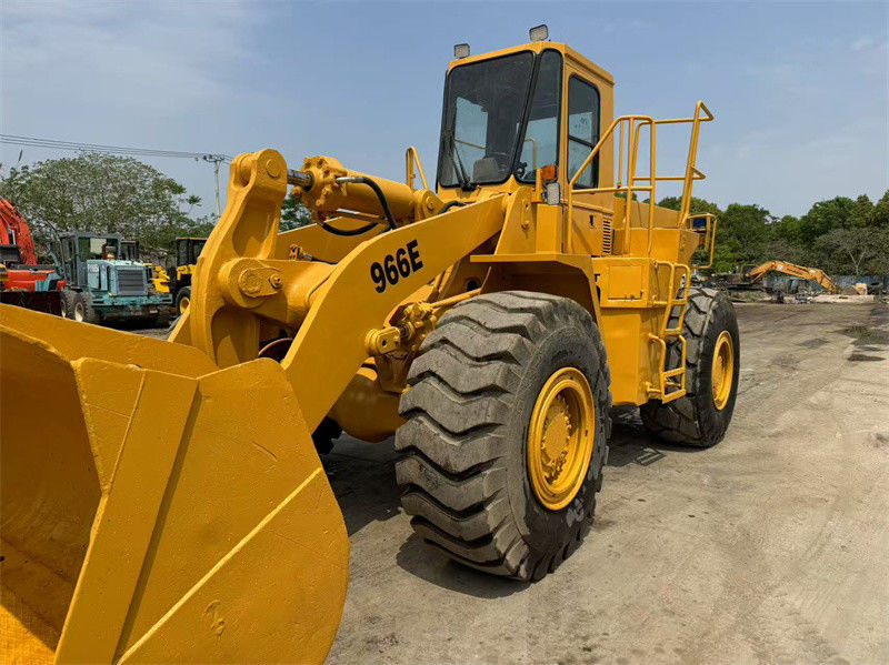 মূল ব্যবহৃত CAT 966E হুইল লোডার Caterpillar CAT 966 ফ্রন্ট লোডার শিপিংয়ের জন্য প্রস্তুত