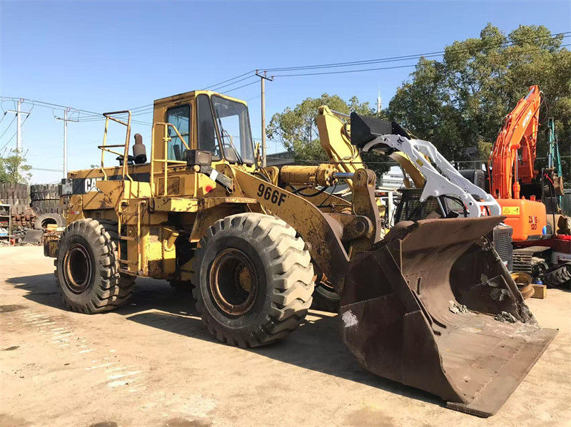 মূল পেইন্ট ব্যবহৃত CAT 966F হুইল লোডার সেকেন্ড হ্যান্ড Caterpillar CAT 966 ফ্রন্ট লোডার