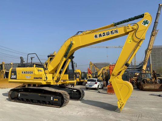 PC200-8 ব্যবহৃত Komatsu Excavator ব্যবহৃত ক্রলার এক্সকাভেটর